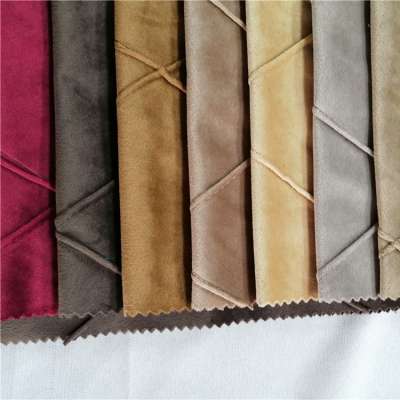 free sample iso adhesive backed headboard lattice quilt pattern fabric glue embossed velvet  stocklot